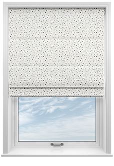 Confetti, Trent Gravel - Twist&Fit Roman Blind